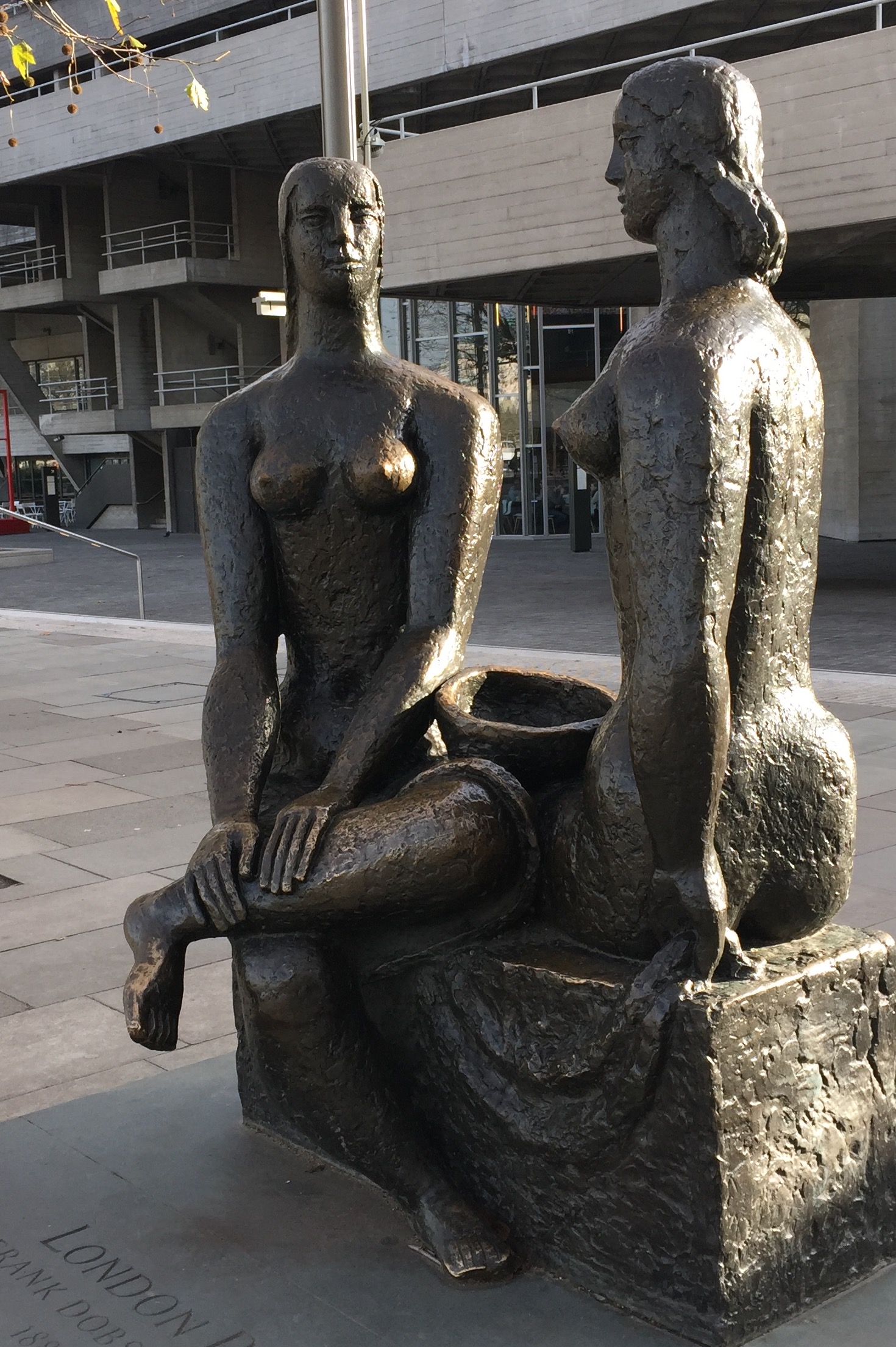London Pride, Frank Dobson, 1951, outside National Theatre